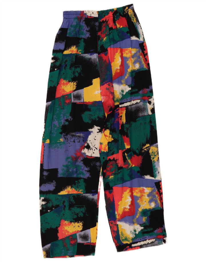 Pantaloni casual de damă vintage L30 L27, patchwork multicolor
