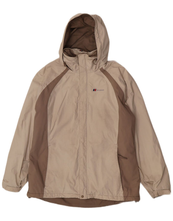Jachetă de vânt supradimensionată pentru femei Berghaus UK 14 Medium Bej Colorblock