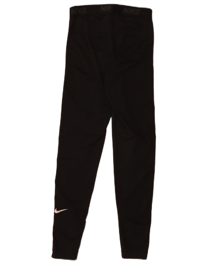 Leggings Nike Dri Fit Graphic pentru femei UK 10 Poliester negru mic