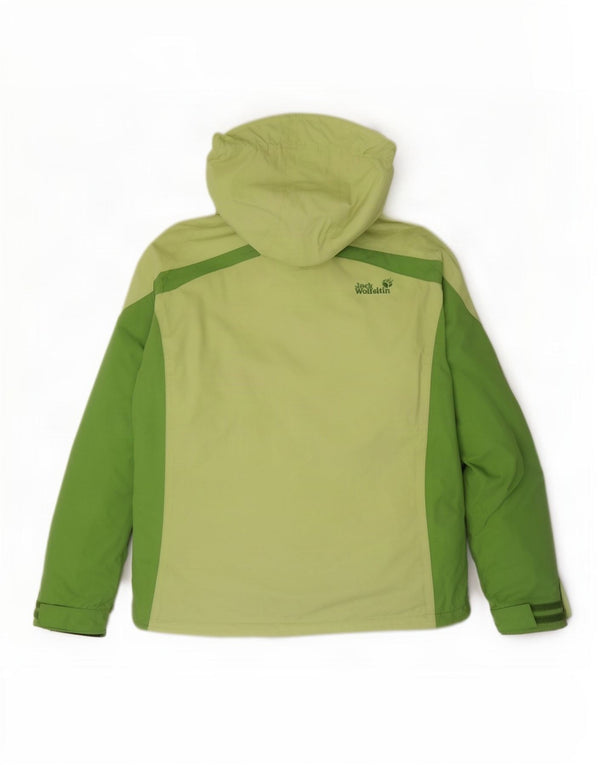 Jack Wolfskin jachetă de vânt pentru femei cu glugă, Marea Britanie 14/16, verde mare