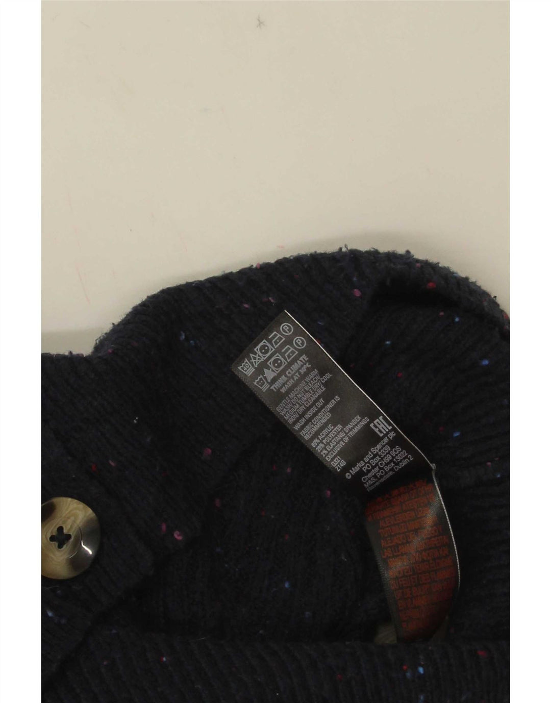 Pulover cardigan pentru femei Marks & Spencer UK 14 Medium Bleumarin Pete