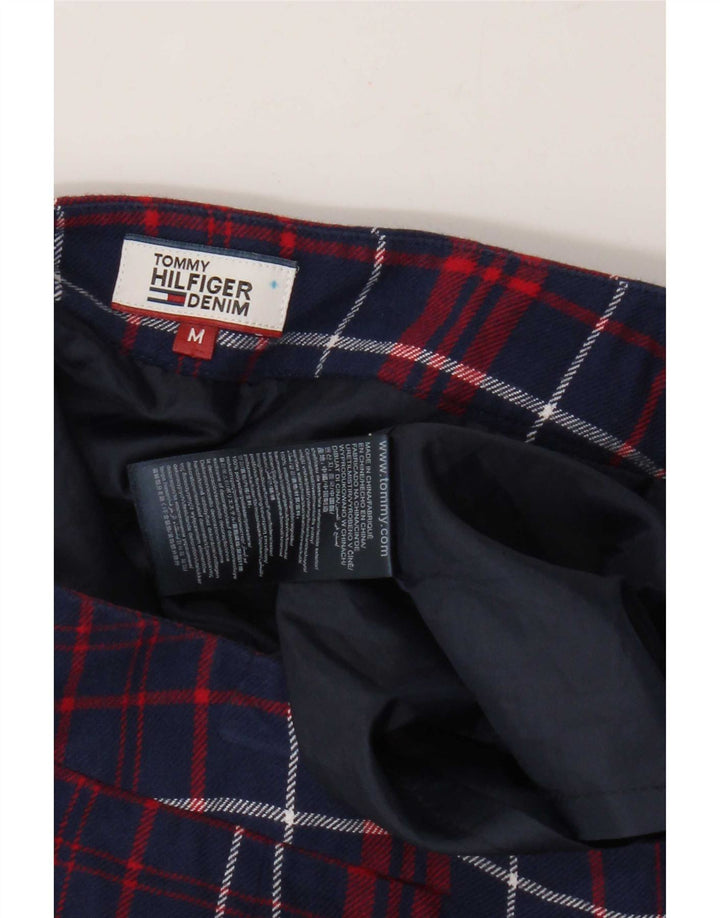 Fusta mini Tommy Hilfiger pentru femei Medium W28 Bleumarin din bumbac carouri