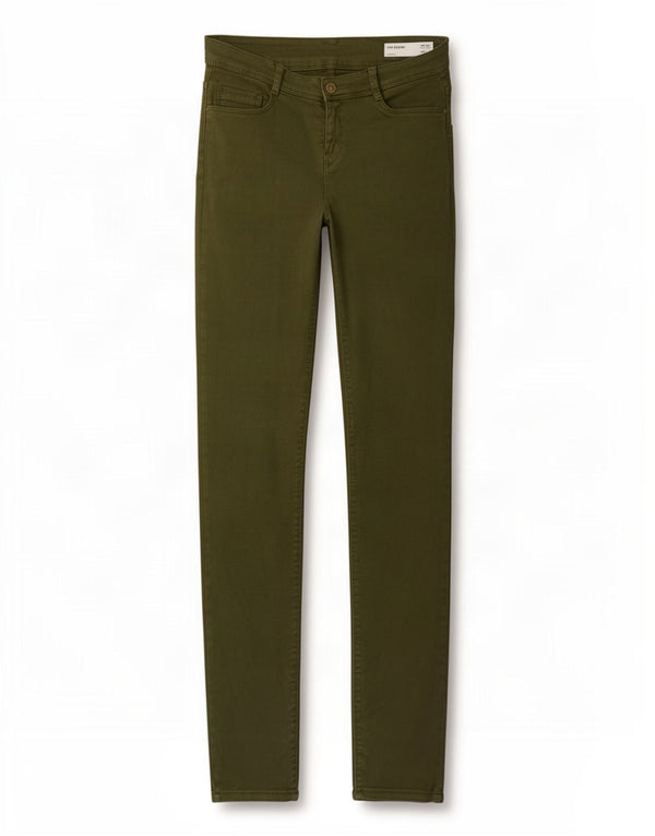 Blugi skinny Trafaluc pentru femei Zara EU 36 XS W26 L31 Kaki Bumbac