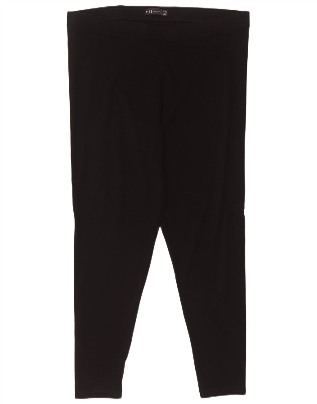 Leggings pentru femei Marks & Spencer UK 18 XL bumbac negru