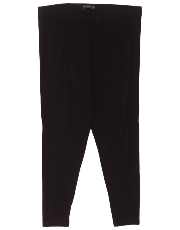 Leggings pentru femei Marks & Spencer UK 18 XL bumbac negru
