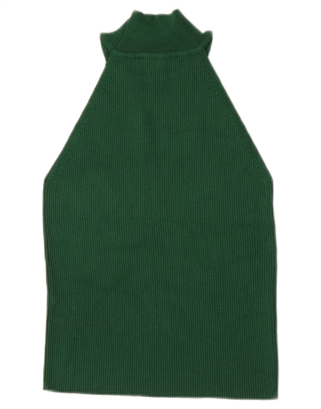 Top Crop Halter pentru femei Zara UK 8 Small Green