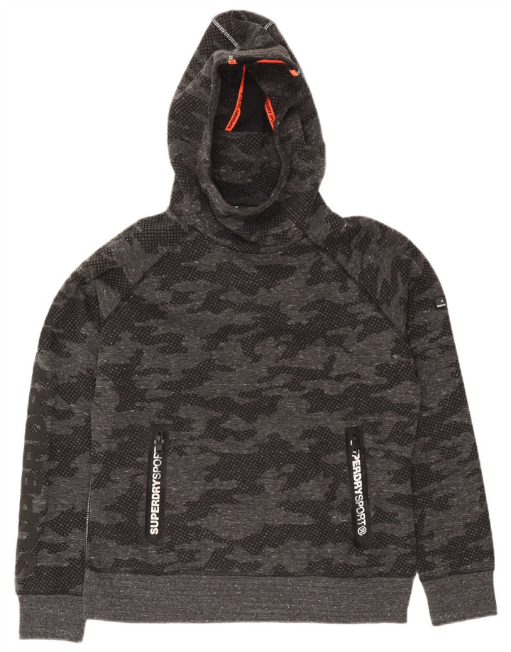 Trening complet cu grafic Superdry pentru femei UK 18 XL poliester camuflaj gri