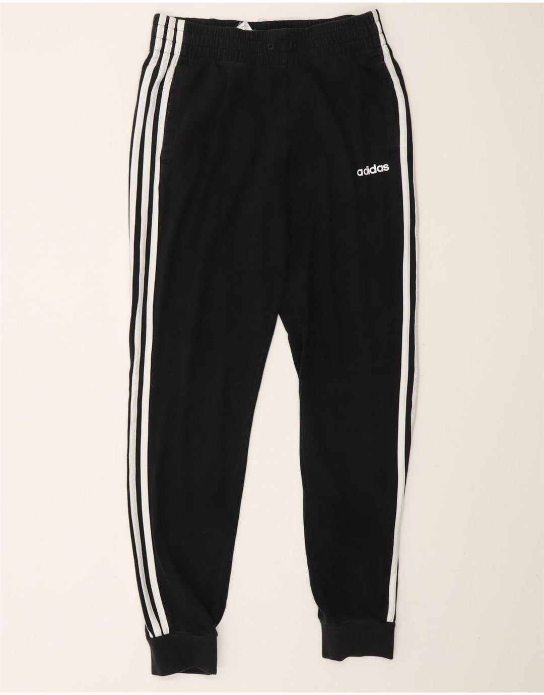Pantaloni de trening pentru femei ADIDAS Joggeri UK 8/10 Bumbac negru mic