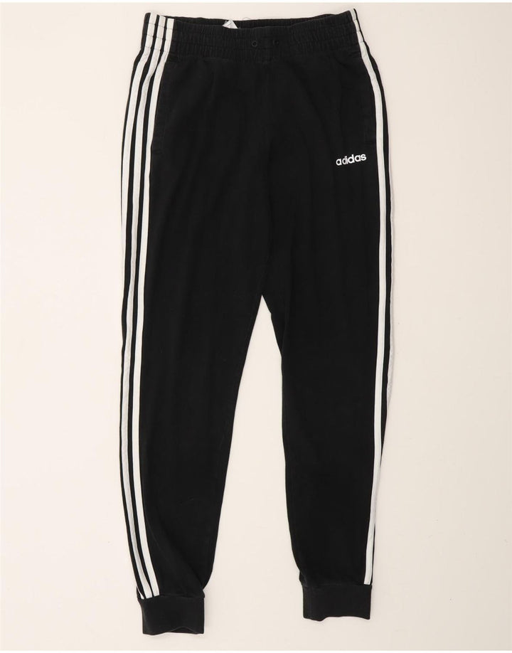 Pantaloni de trening pentru femei ADIDAS Joggeri UK 8/10 Bumbac negru mic