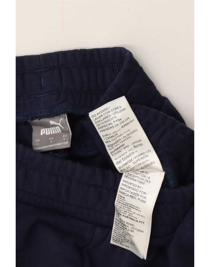 Pantaloni scurți sport Puma pentru bărbați, mari, albastru, bumbac