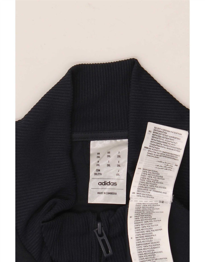 Jachetă de trening pentru bărbați Adidas, 2XL, poliester bleumarin
