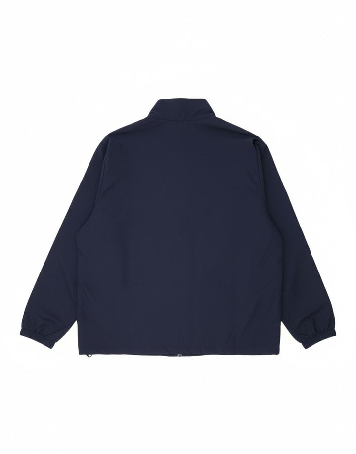 NIKE Mens Rain Jacket UK 44 2XL Navy Blue Polyester