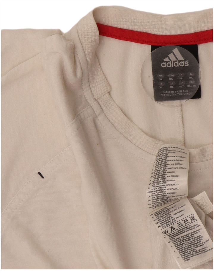 Tricou pentru bărbați Adidas Top XL Bumbac alb