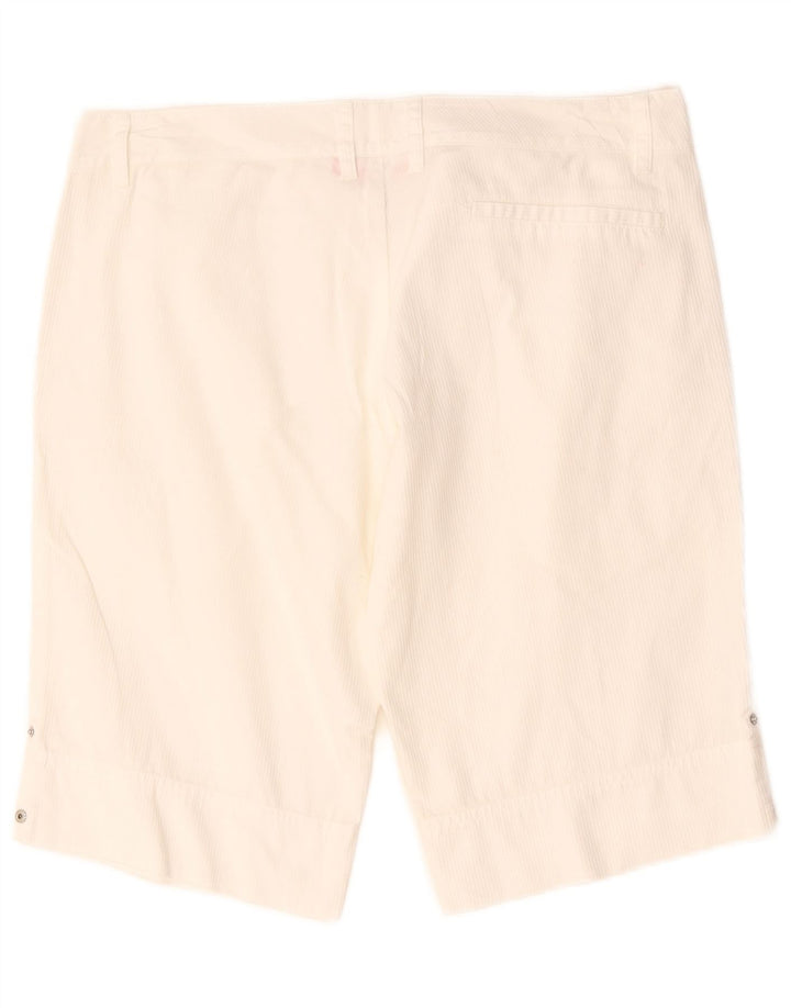 Pantaloni scurti casual Puma pentru femei UK 12 Medium W34 White Pinstripe