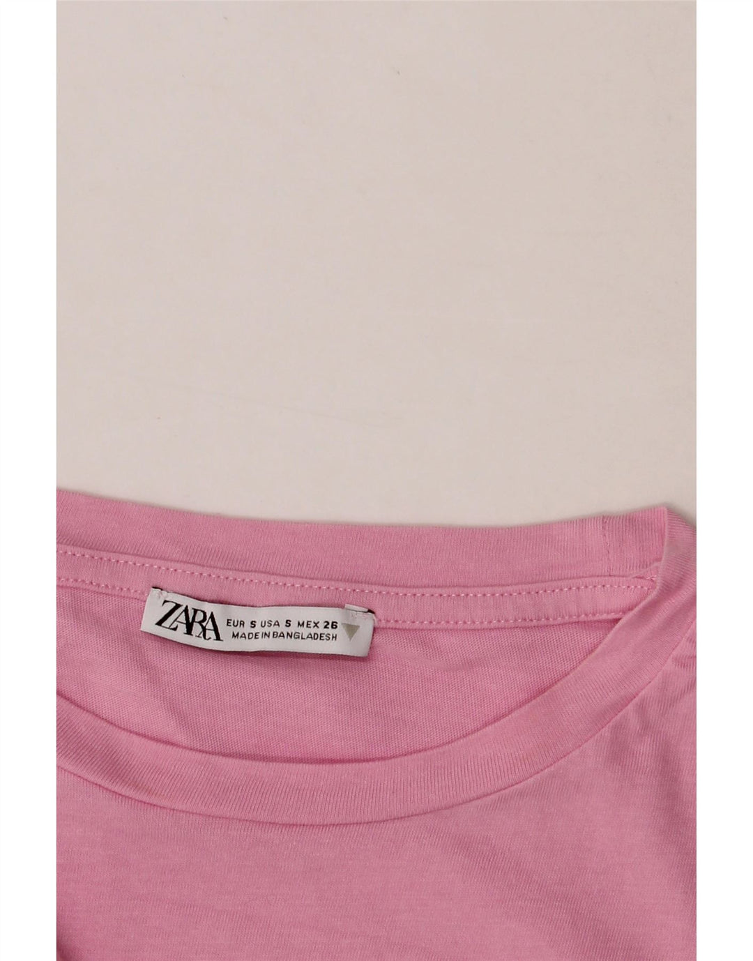 ZARA Womens Oversized Crop Blouse Top UK 10 Small Pink Vintage Zara and Second-Hand Zara from Messina Hembry 