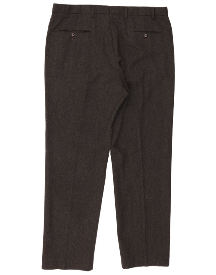Marks & Spencer Pantaloni drepți pentru bărbați L38 L31 bumbac gri