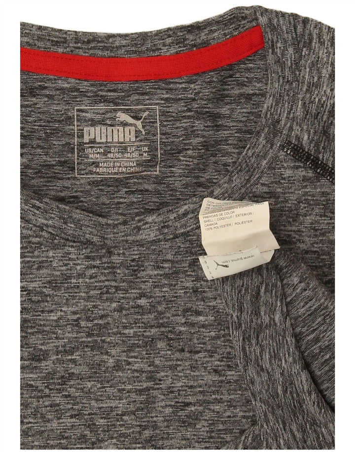 Tricou pentru bărbați Puma Top Medium Gri Flecked Polyester