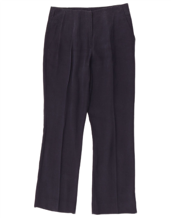 Pantaloni chino drepti pentru femei Zara Mediu L28 L28 Bleumarin