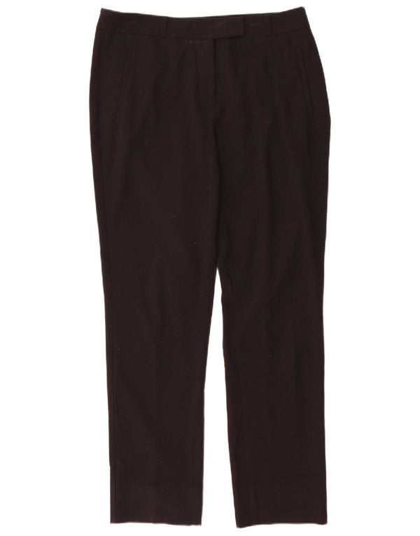 Marks & Spencer Pantaloni de costum modern subțiri pentru femei UK 12 Medium W32 L29 Negru