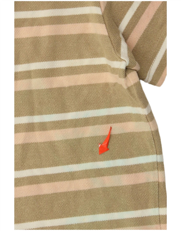 Cămașă polo Wrangler pentru bărbați, bumbac cu dungi mari kaki