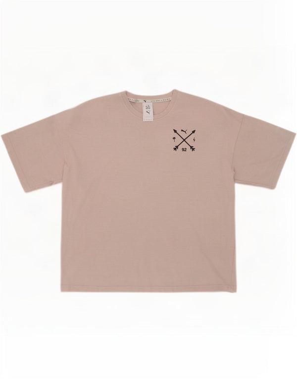 Tricou cu grafic supradimensionat Puma pentru femei Selena, UK 12, gri mediu