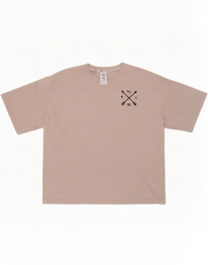 Tricou cu grafic supradimensionat Puma pentru femei Selena, UK 12, gri mediu