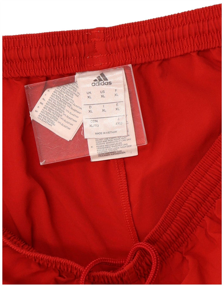 Pantaloni scurți sport pentru bărbați Adidas XL poliester roșu
