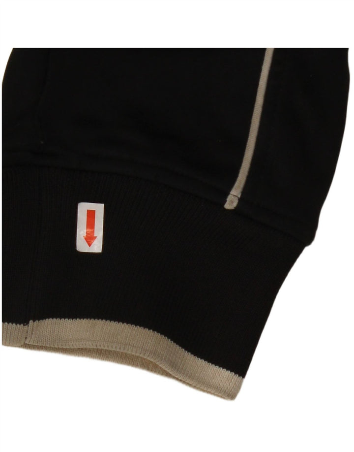 JACK & JONES Pulover cu glugă cu fermoar pentru femei UK 14 Medium Black Colorblock