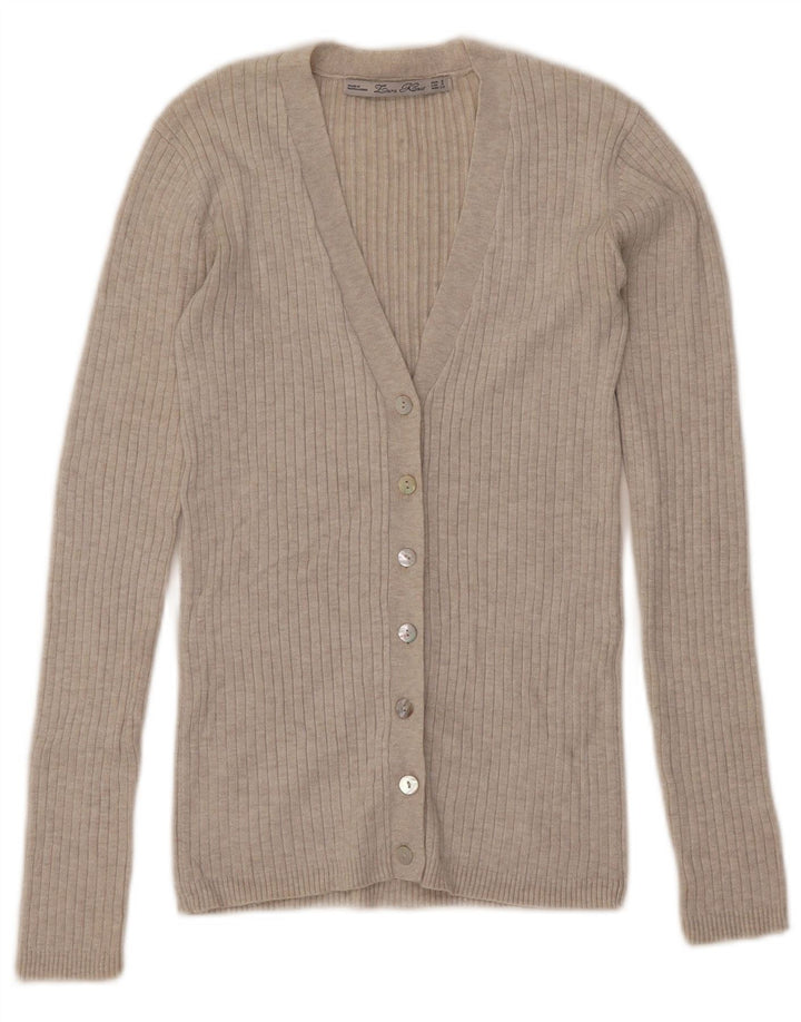 Pulover cardigan pentru femei Zara UK 8 Small Bej