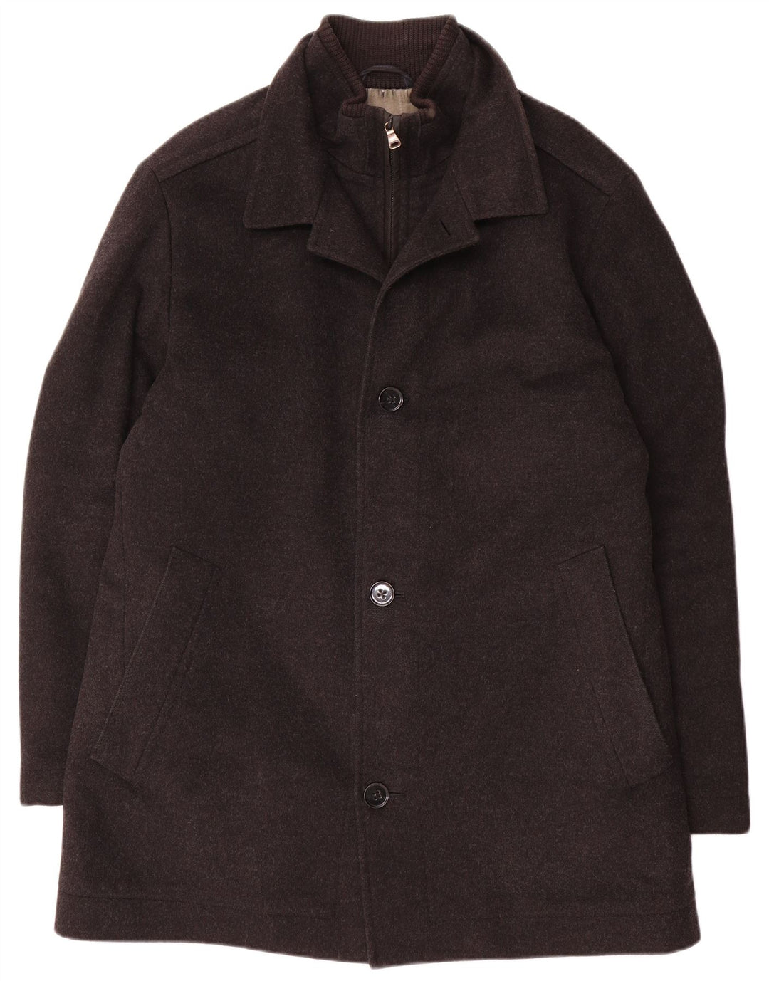 Palton pentru bărbați Hugo Boss EU 52 XL Lână gri