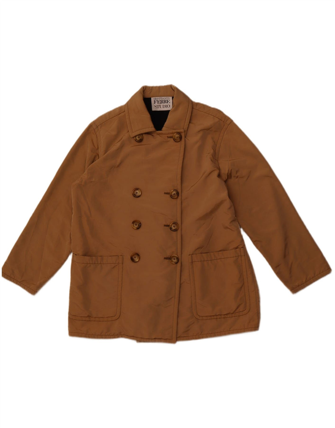 GIANFRANCO FERRE Jachetă Windbreaker pentru femei UK 12 Medium Brown Designer