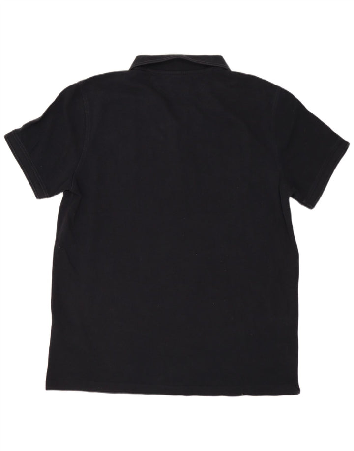 Tricou polo Massimo Dutti pentru bărbați, bumbac negru mare