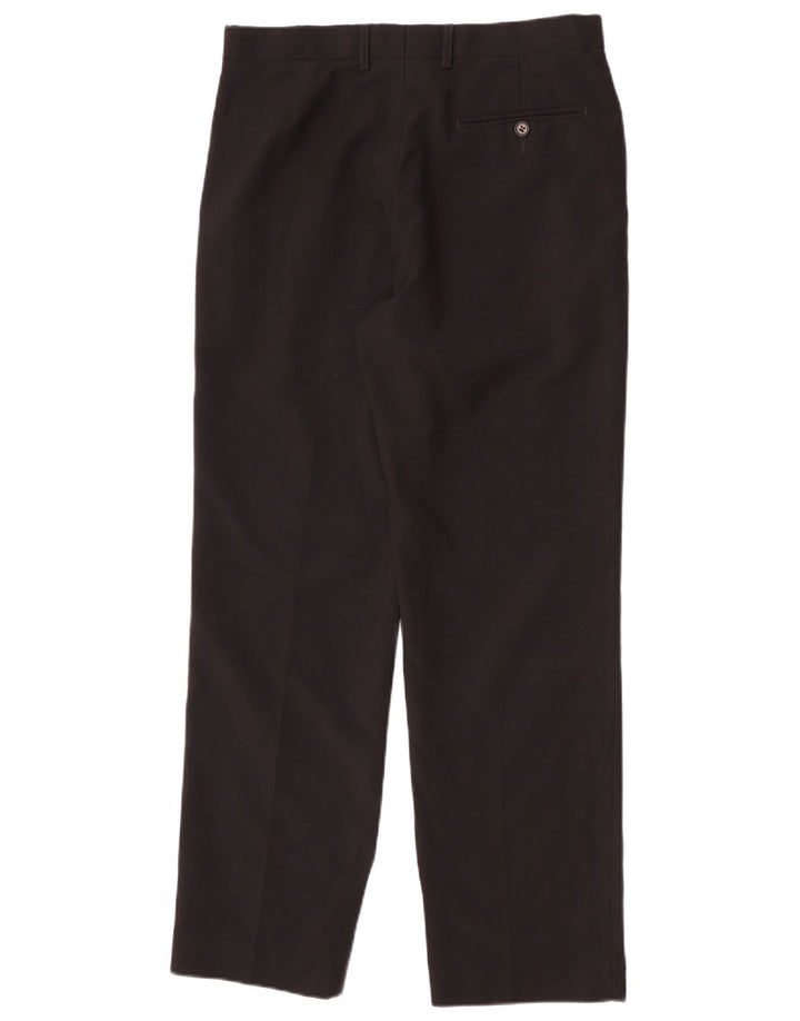 Marks & Spencer Pantaloni drepți pentru bărbați L32 L31 Poliester negru