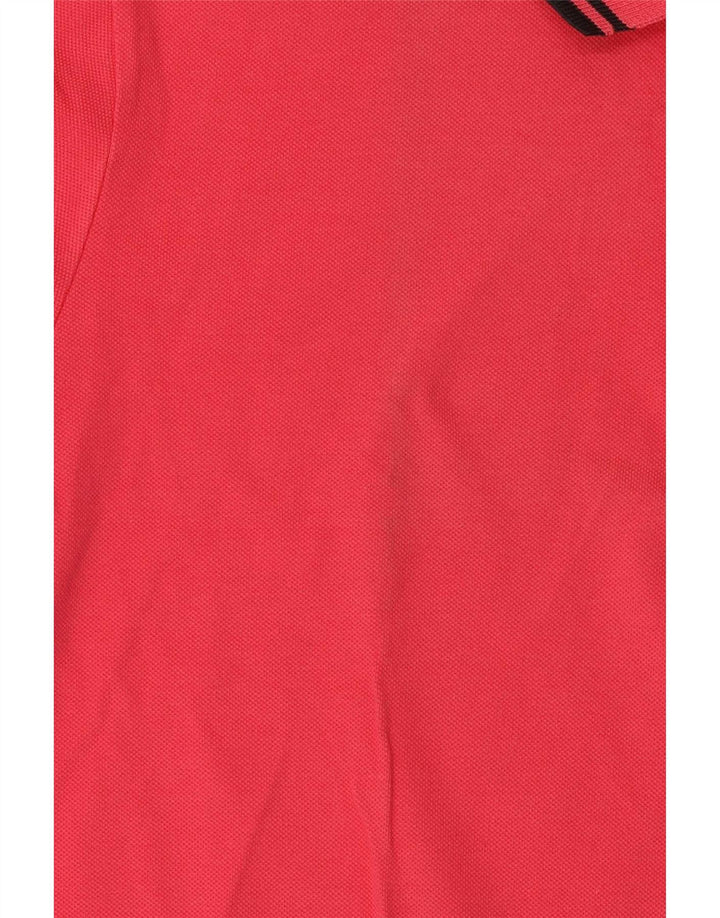 Cămașă polo pentru bărbați Fred Perry, ușor și elastic, bumbac roz mediu