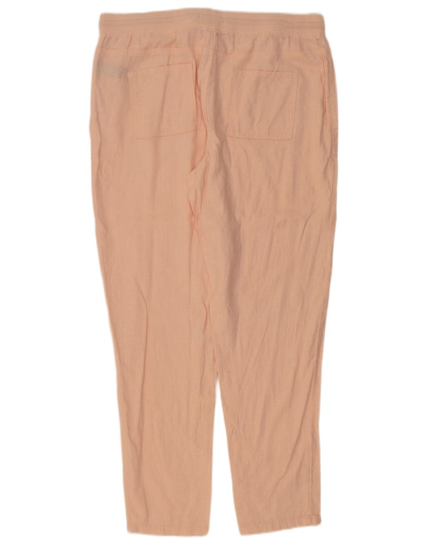 Pantaloni chino conici pentru femei Marks & Spencer UK 16 Large W36 L31 Pink
