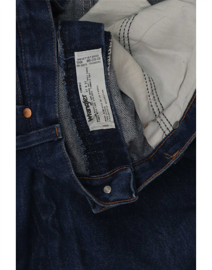 Blugi drepti pentru bărbați Wrangler W37 L32 Bumbac albastru