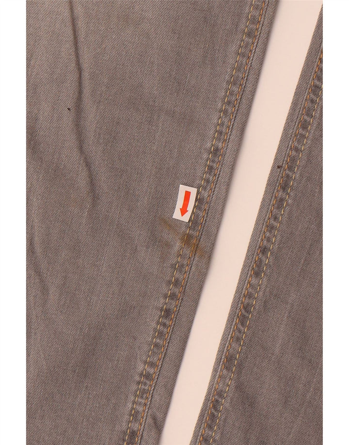 LIU JO Womens Distressed Slim Jeans W29 L27 Grey Cotton