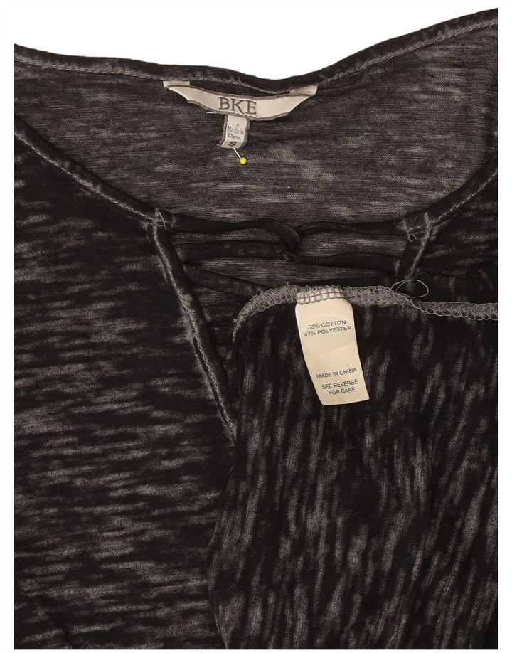 Tricou BKE pentru femei See Through Top UK 10 Bumbac cu pete negru mici