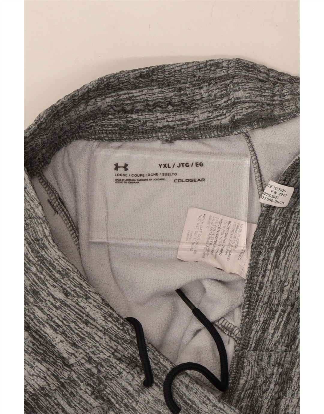 UNDER ARMOUR Băieți Cold Gear Trening Pantaloni Joggeri 13-14 Ani XL Gri