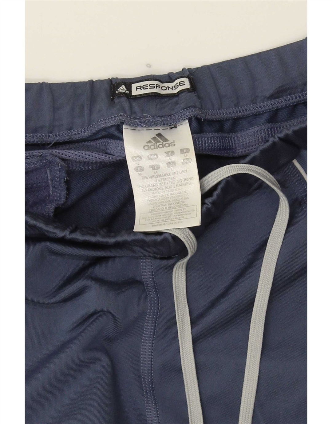 Leggings Adidas Response Capri pentru femei UK 12 Medium Bleumarin Poliester