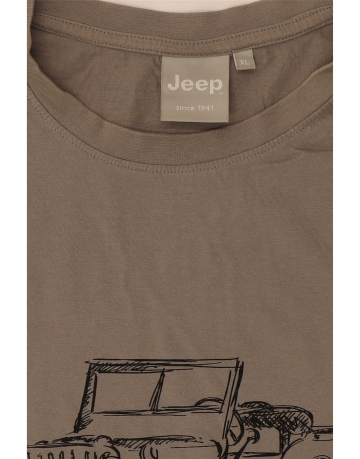 Tricou grafic pentru bărbați Jeep Top XL gri