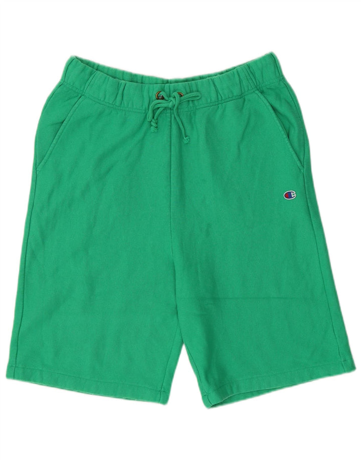 Pantaloni scurți sport Champion pentru bărbați, bumbac verde mediu