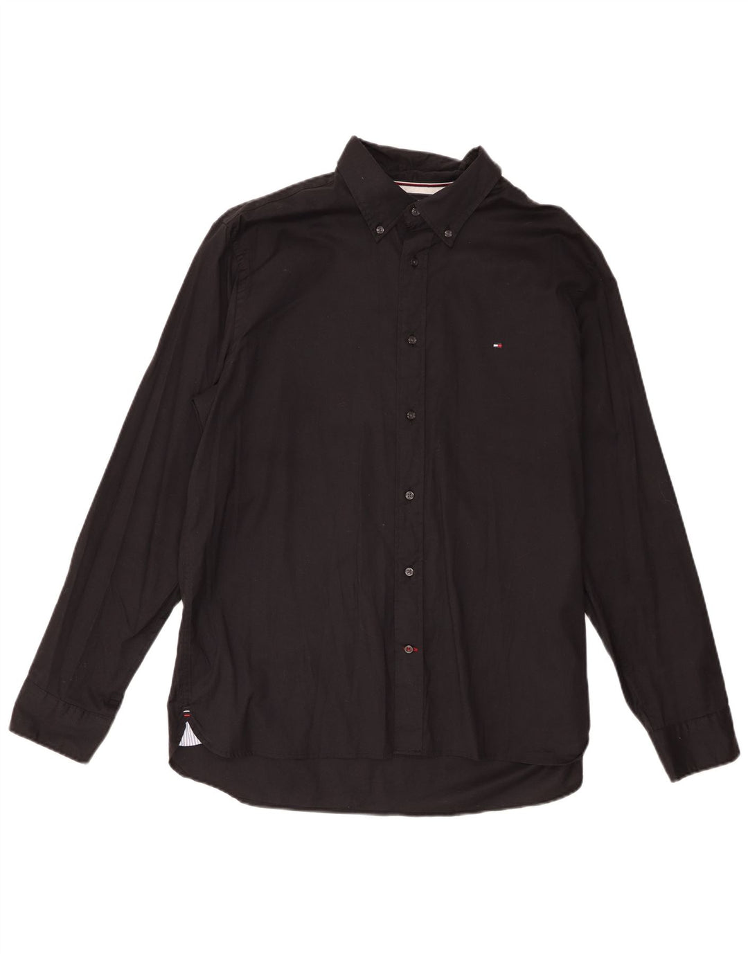 Cămașă pentru bărbați Tommy Hilfiger, XL, negru, cu formă regulată, bumbac