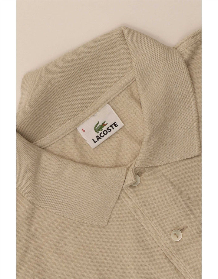 Tricou polo pentru bărbați Lacoste Mărimea 6 XL Bej