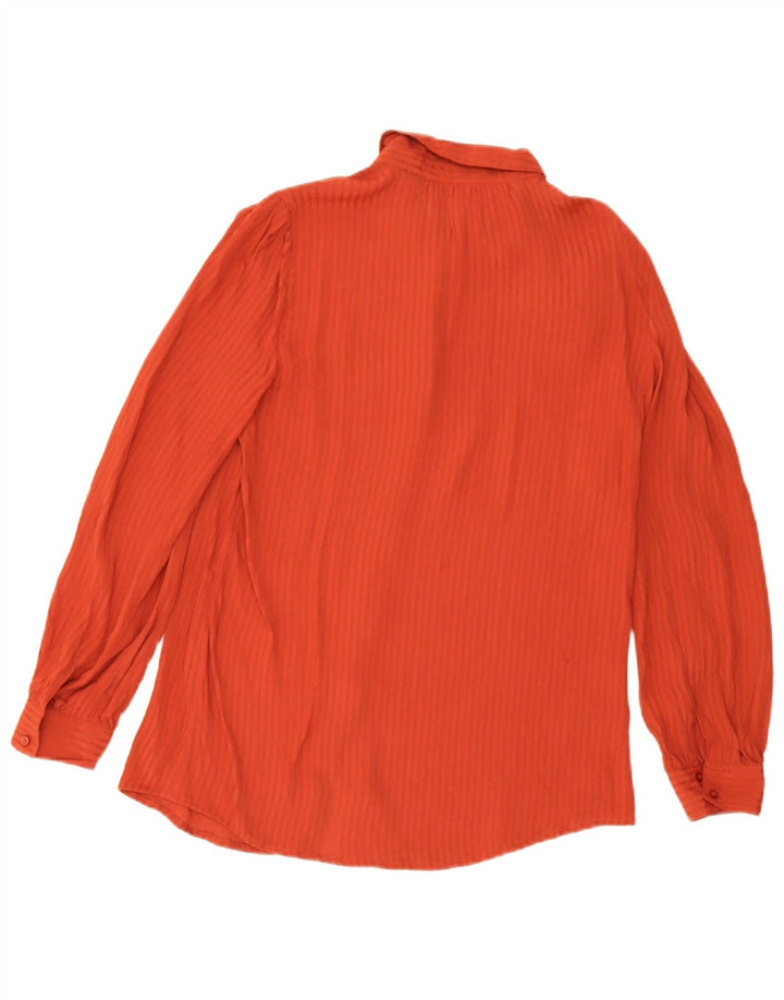 Bluză cu mânecă lungă pentru femei Stefanel, top EU 38 Medium Maroon Pinstripe