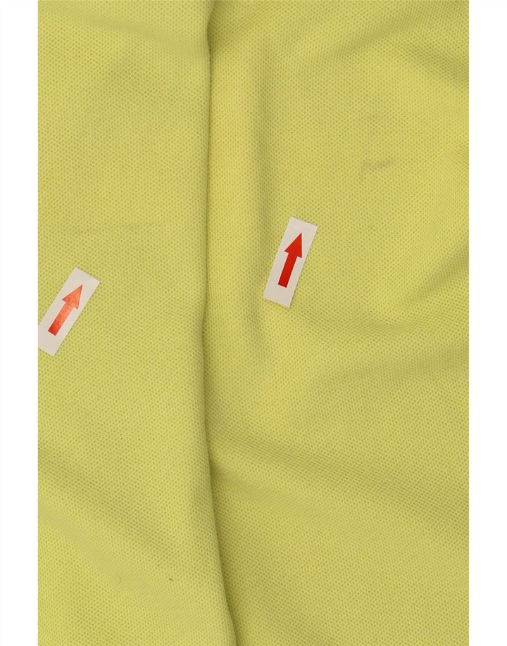 Tricou polo Fila pentru bărbați, bumbac galben mare