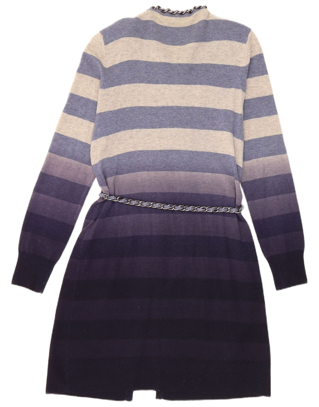 Pulover cardigan pentru femei Roberta Scarpa IT 46 mare bleumarin cu dungi