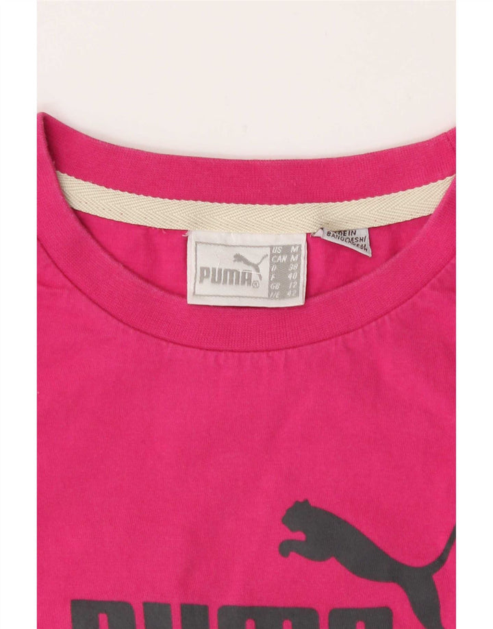 Tricou cu grafic Puma pentru femei Top UK 12 Medium Pink