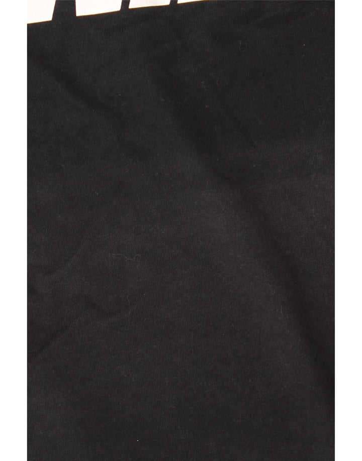 Top cu vestă grafică NIKE pentru femei UK 10 Small Black Sintetic