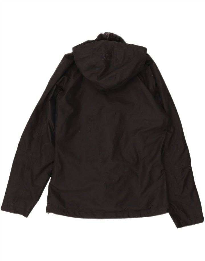 Jachetă de vânt cu glugă supradimensionată pentru femei Helly Hansen UK 10 Small Black